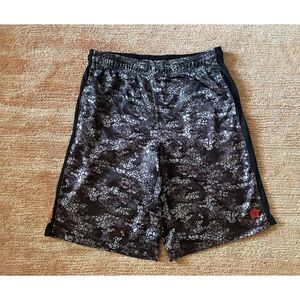 AND1 black gray  /purple basketball shorts men’s S drawstring elastic waist